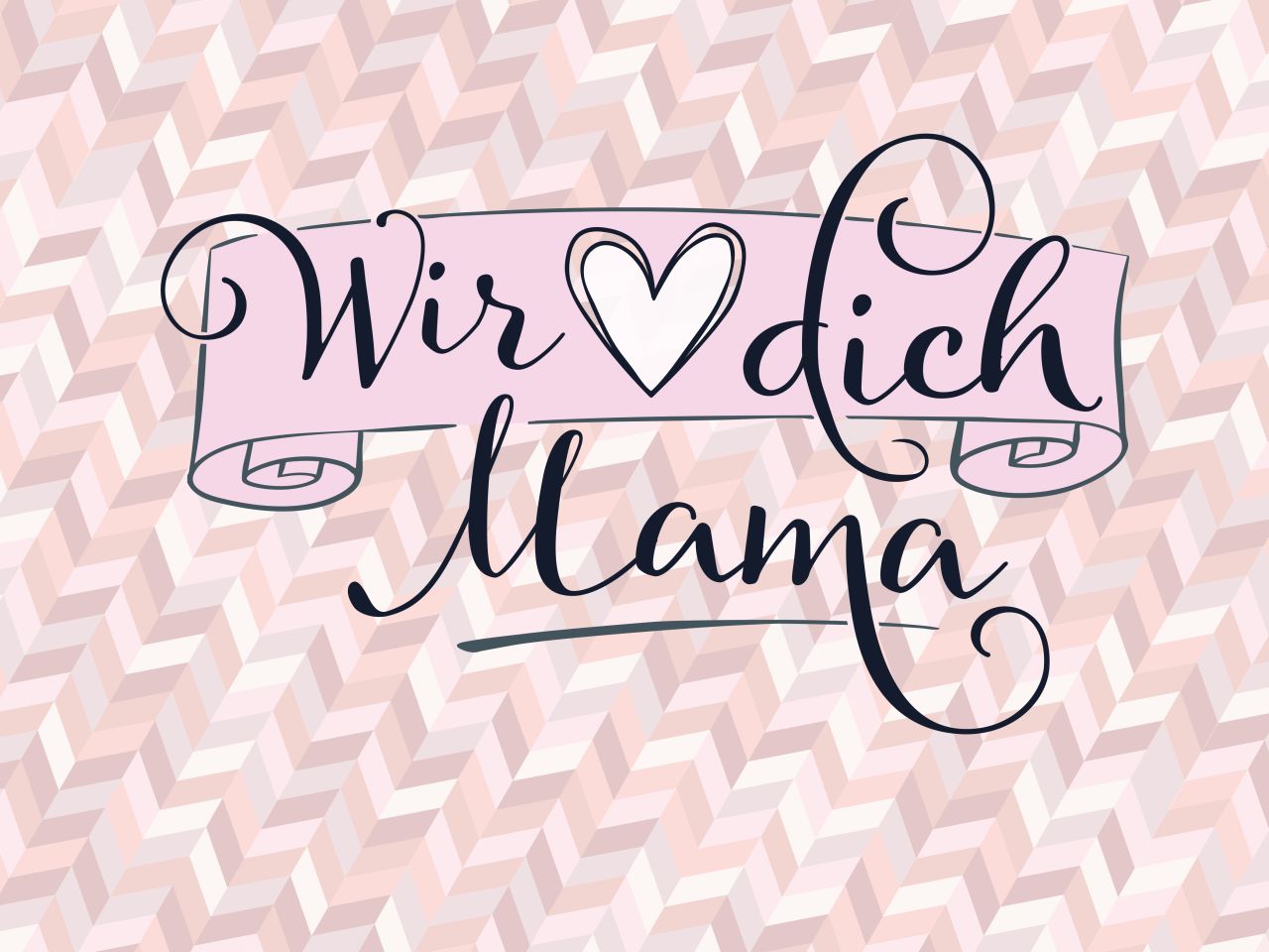 Tortenaufleger Wir lieben Dich Mama 20x30cm