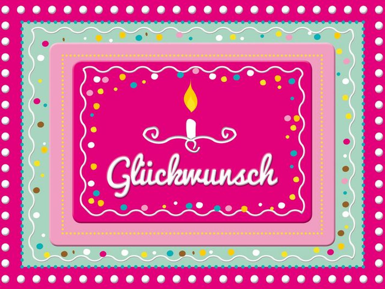 Tortenaufleger pink Glückwunsch 20x30cm
