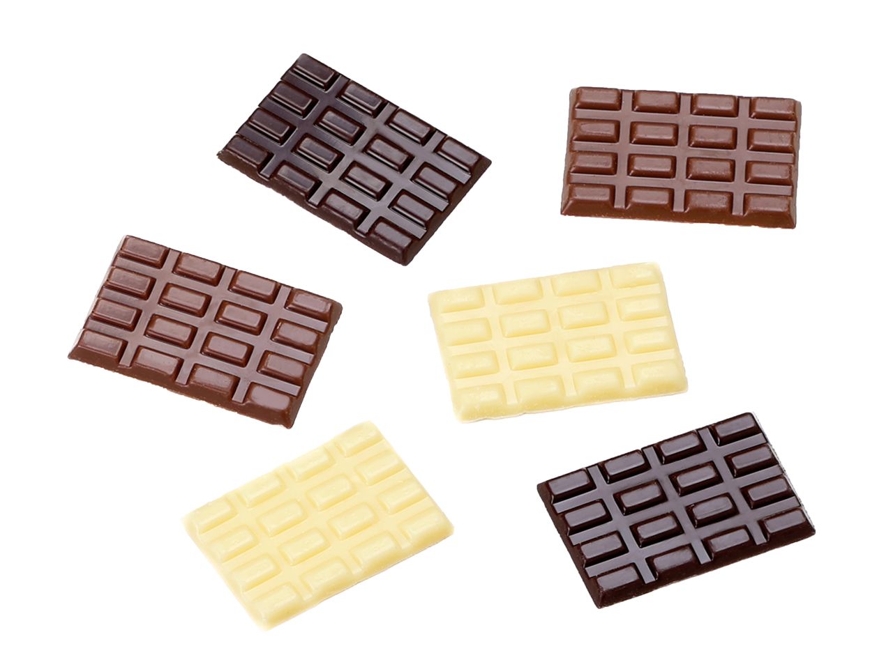 Schokoladentafeln Mini Zartbitter/Vollmilch/Weiß 18 Stück