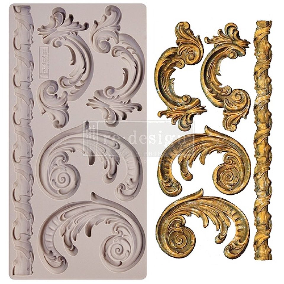 Fondantform Bordüren Lilian Scrolls