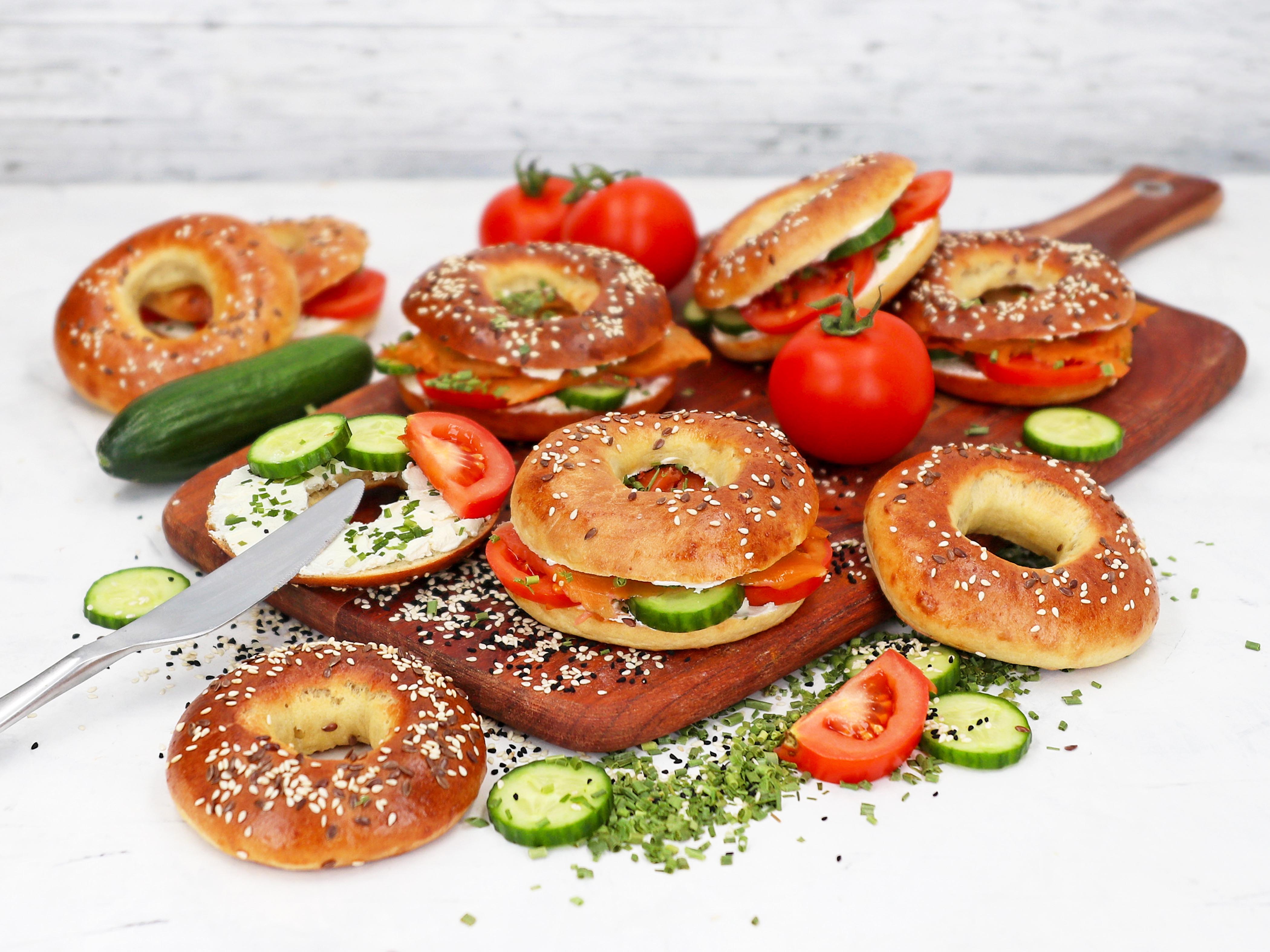 Bagels Rezeptkarte