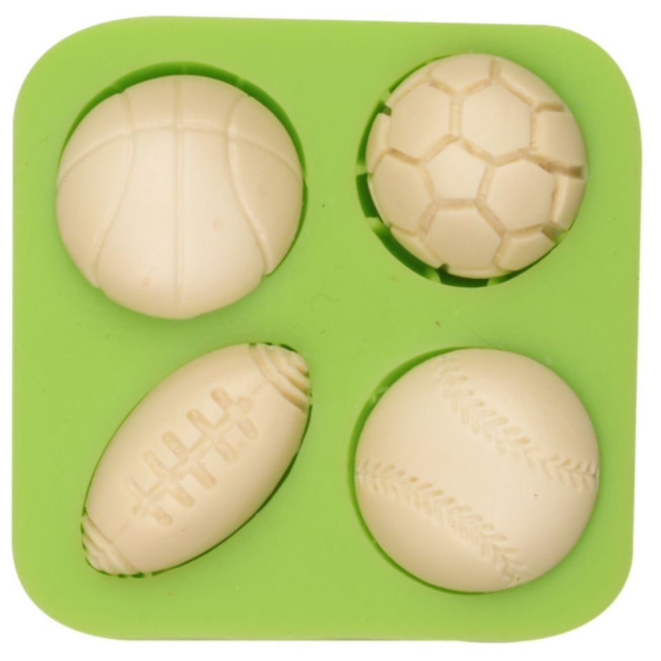Fondantform Bälle aus Silikon, 6 cm