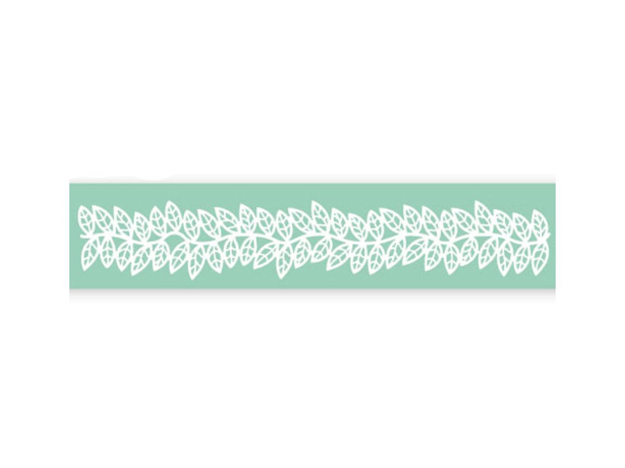 Pavoni Magic Decor Essbare Spitze Silikon-Matte 40x9 cm, Blätter