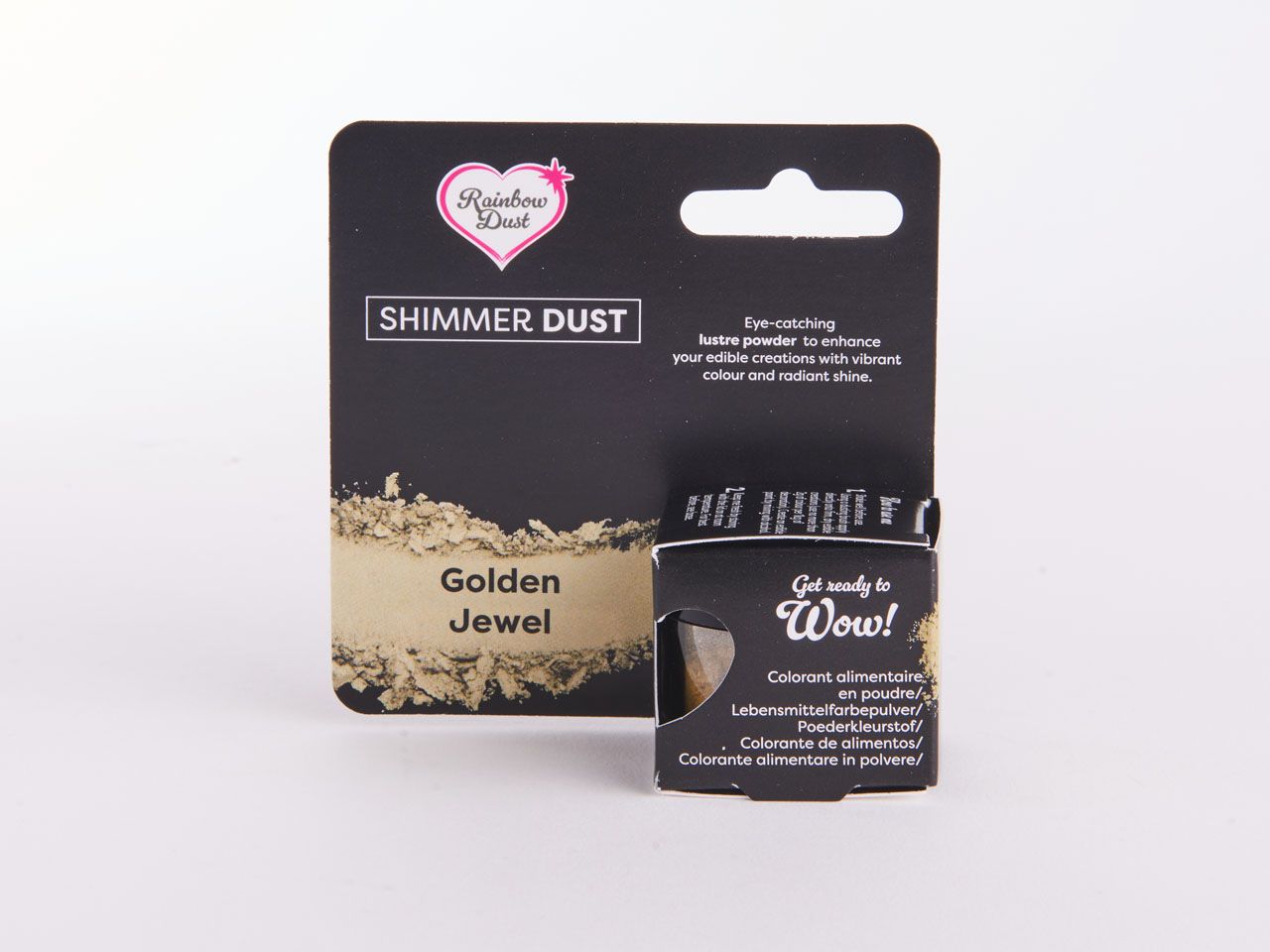 Rainbow Dust: Lebensmittelfarbpulver metallic Golden Jewel 3g