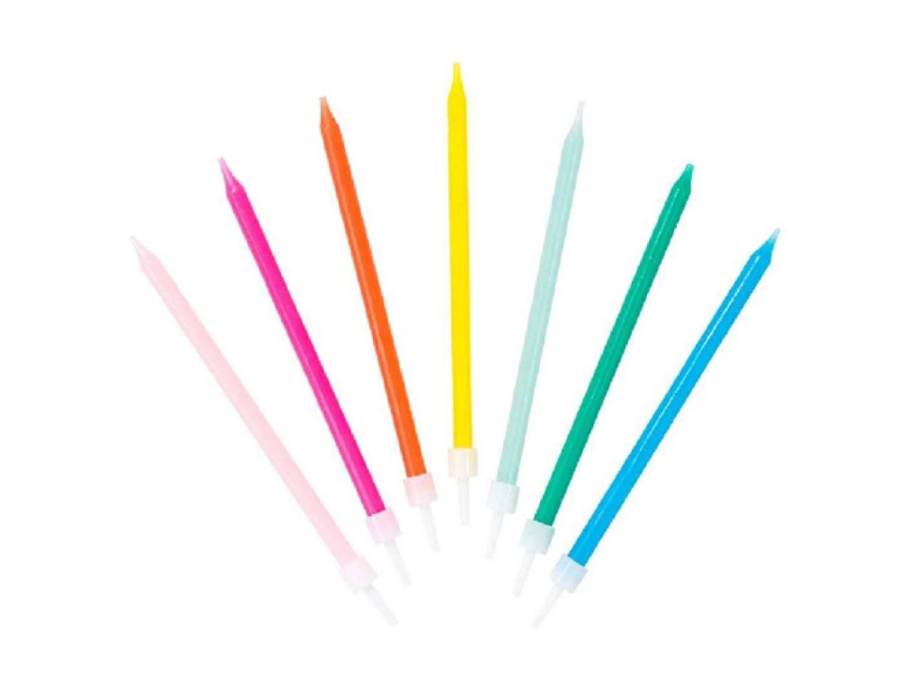 Geburtstagskerzen Regenbogen, 10 cm