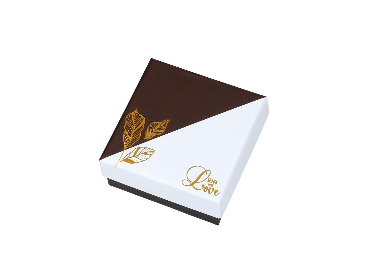 Chocolate Case Golden Leaves für 4 Pralinen