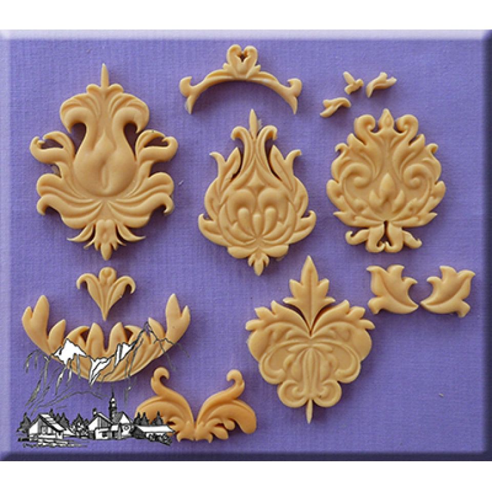Fondantform Design Element 1, 13x14 cm
