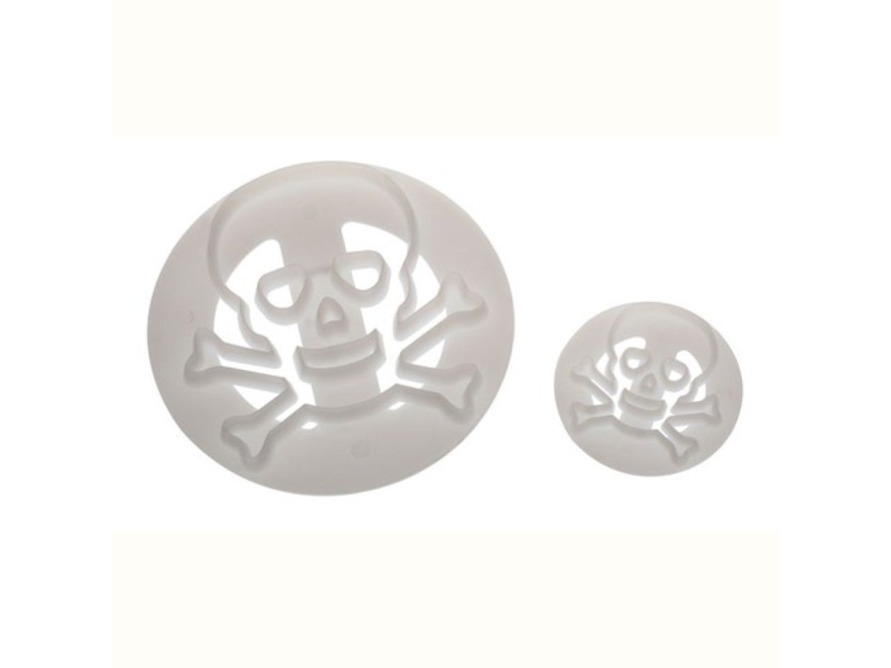 FMM Ausstecher für Fondant & Blütenpaste Totenkopf, 2 Stk.