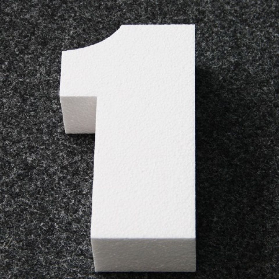 Torten Dummy Zahl 1, 25x14 x7 cm