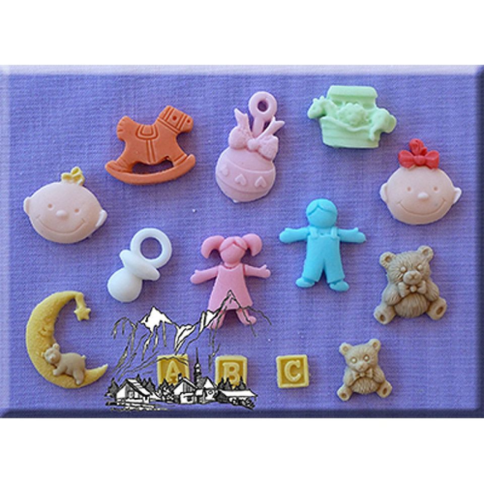 Fondantform Babysitting 14 Designs