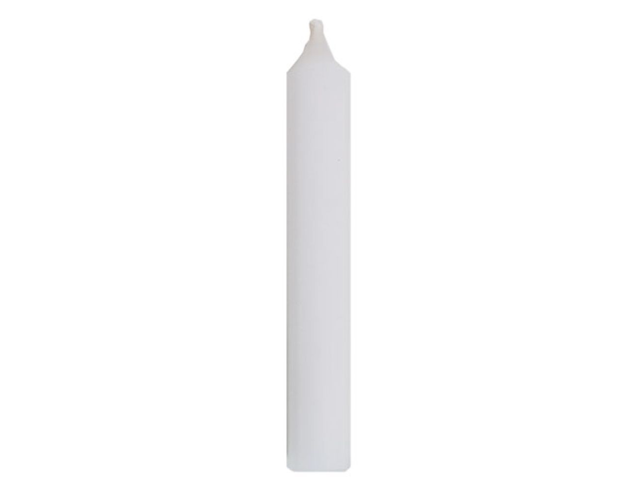 Baumkerze Weiß, 10 cm