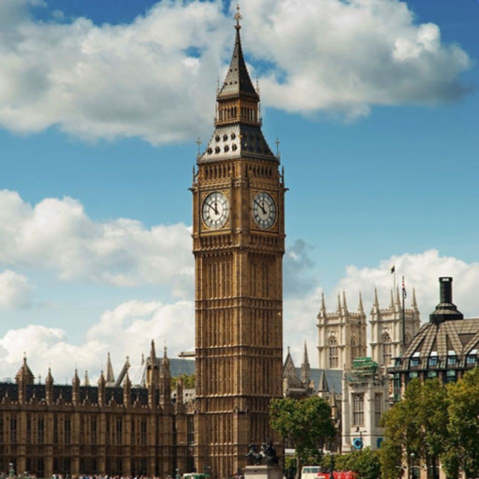Plätzchen-Ausstechform London, Big Ben, Rot