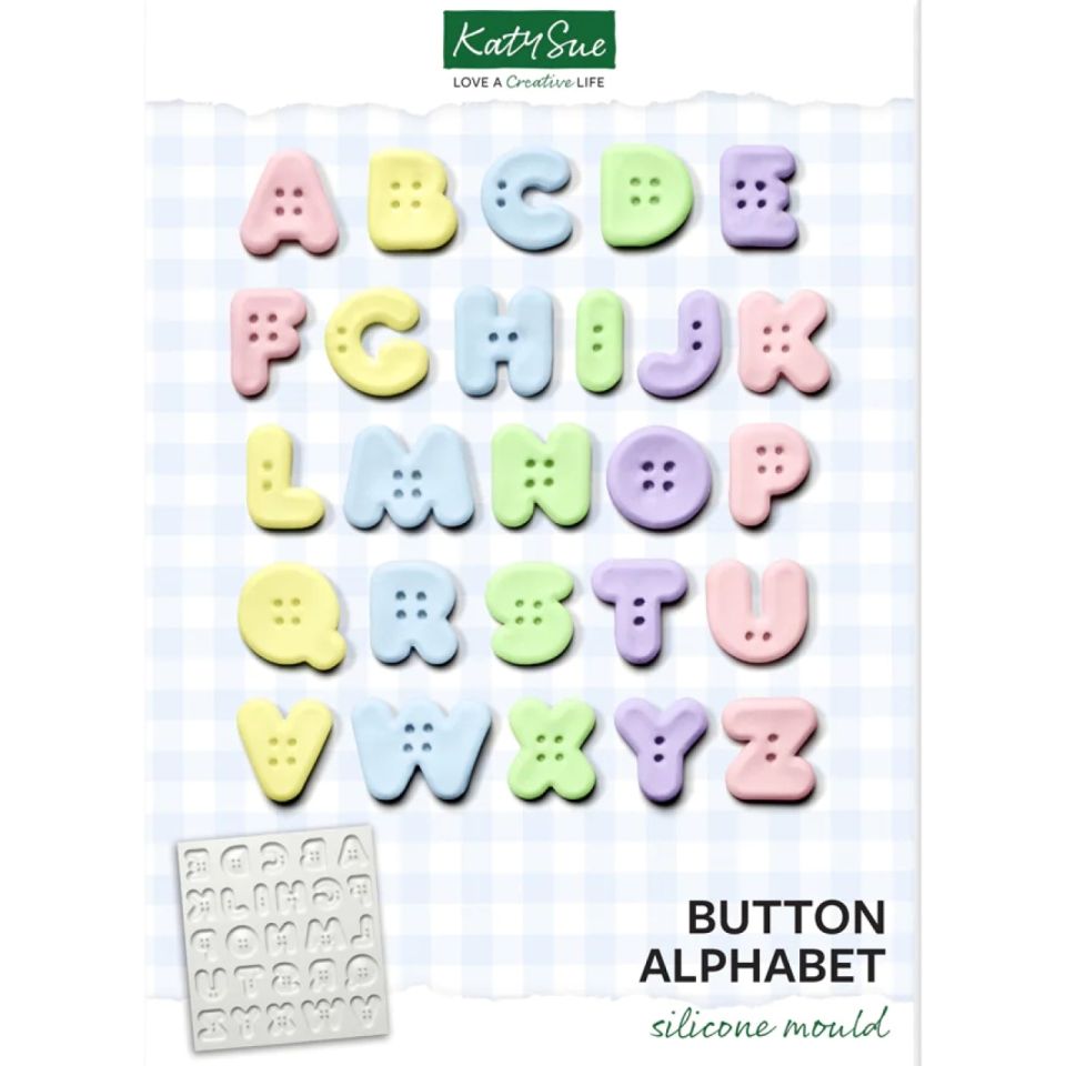 Fondantform Buchstaben, Knopf