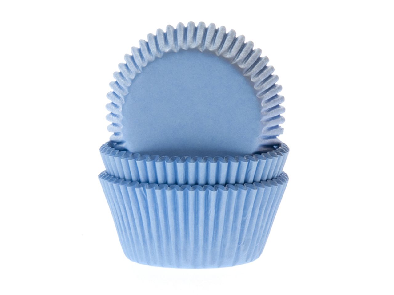 Mini-Muffinförmchen baby blue 60 Stück