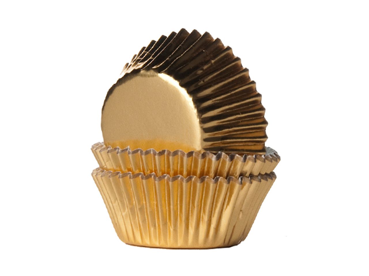 Mini-Muffinförmchen Folie gold 36 Stück