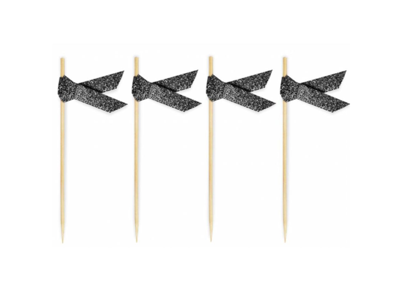 Cupcake-Picker Schwarz Glitzer