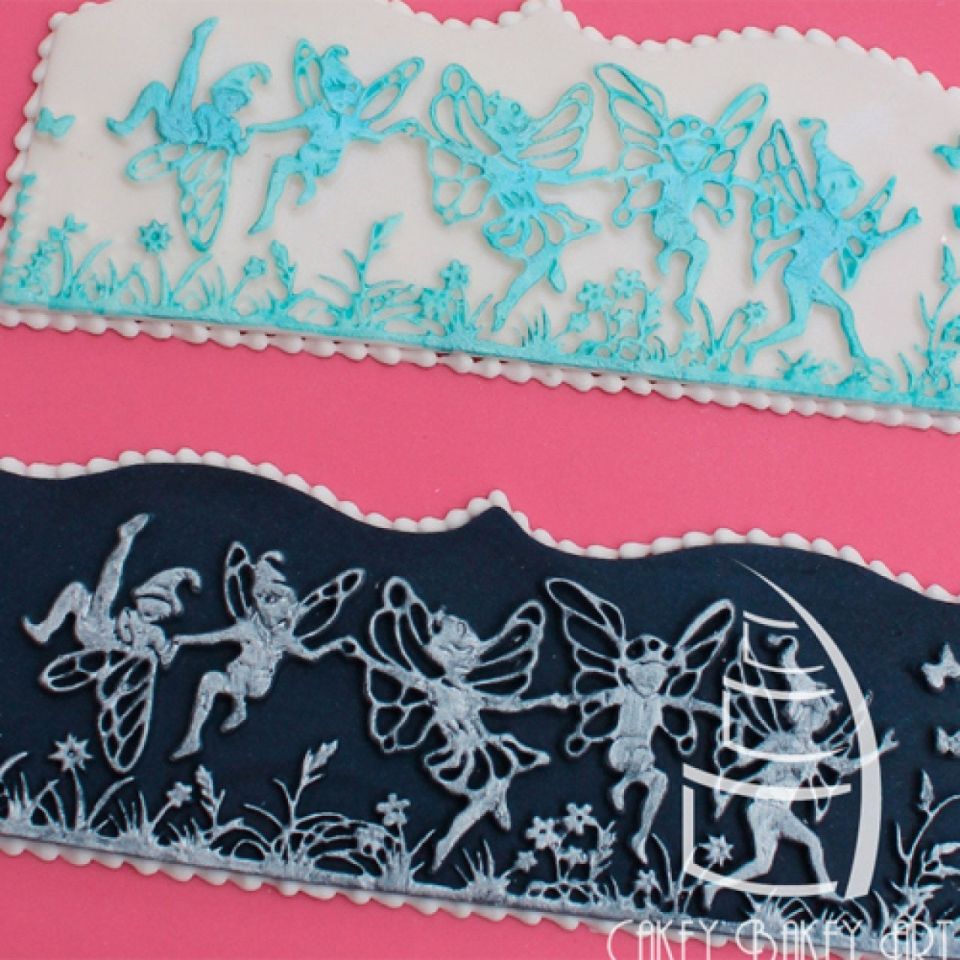 Fondantform Bordüre, Fee