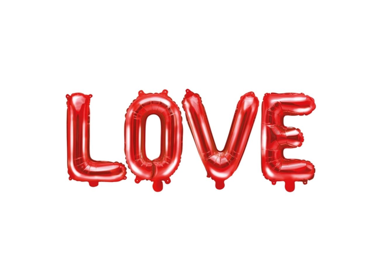 FB17M-007 (((DC))) Folienballon rot LOVE
