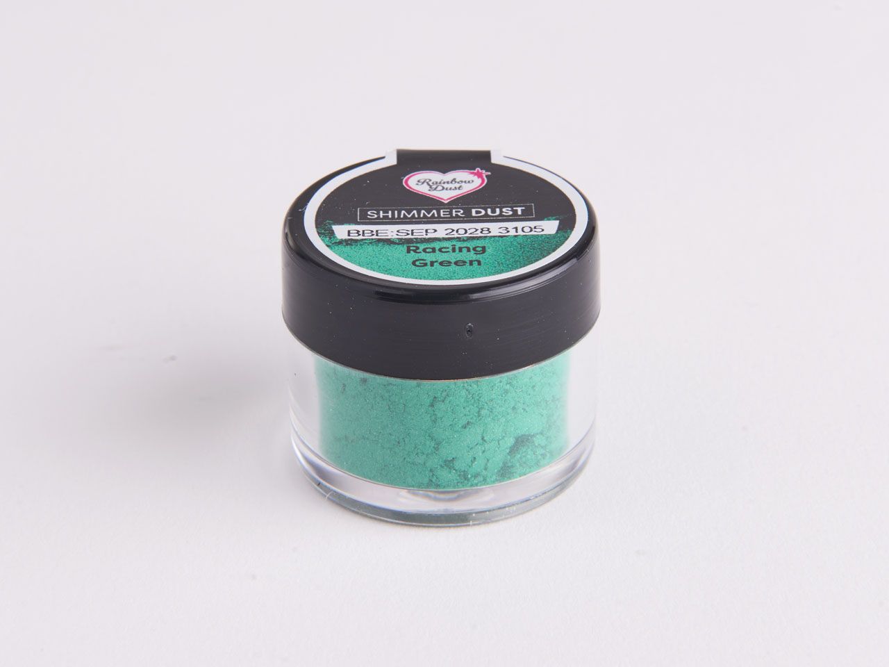 Rainbow Dust: Lebensmittelfarbpulver metallic Racing Green 2g