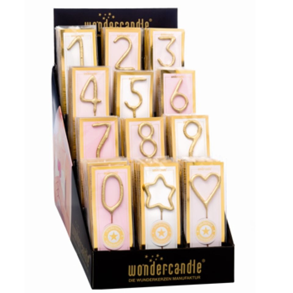 Wunderkerze Mini 2, Gold, 11 cm