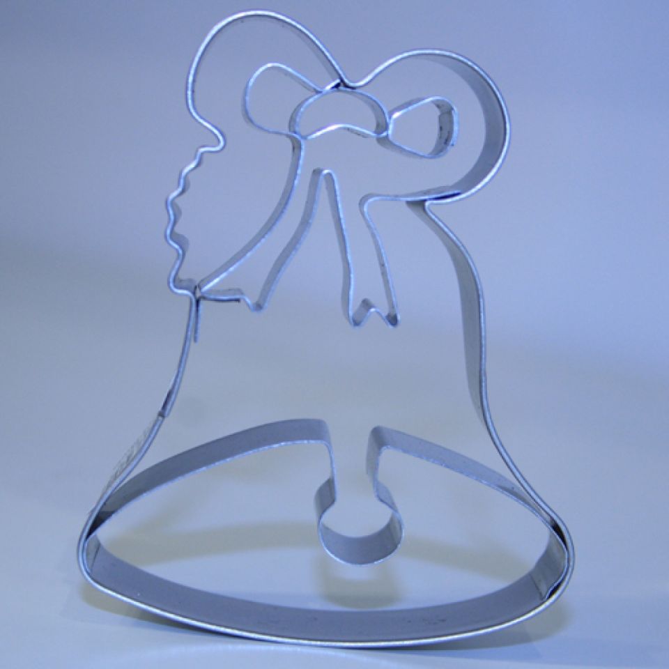 Plätzchen Ausstecher mit Prägung Glocke, 7,5 cm
