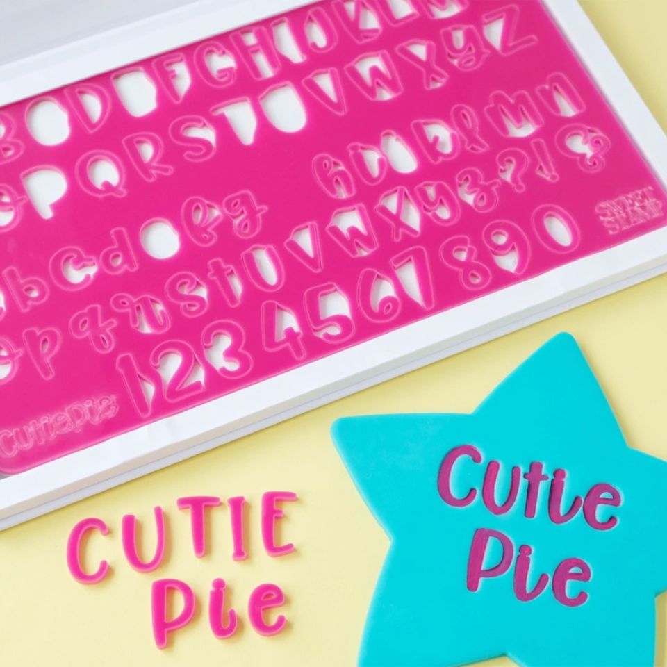 Sweet Stamp Stempel Groß- & Kleinbuchstaben & Zahlen Set Cutie Pie