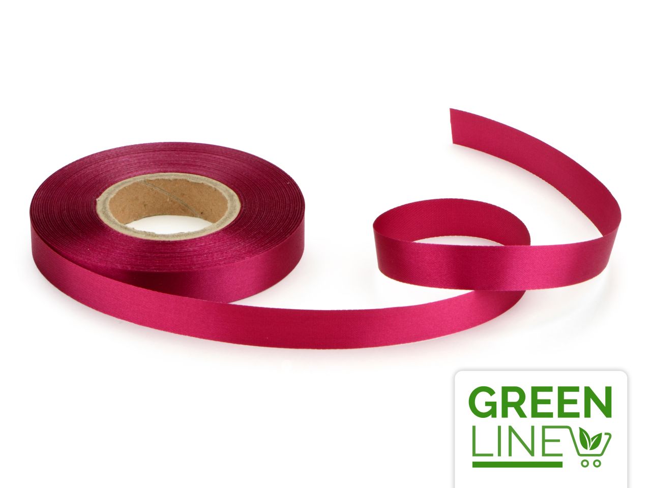 Satinband: Pink, Polyester, 30 Meter à 14 mm, GREENLINE