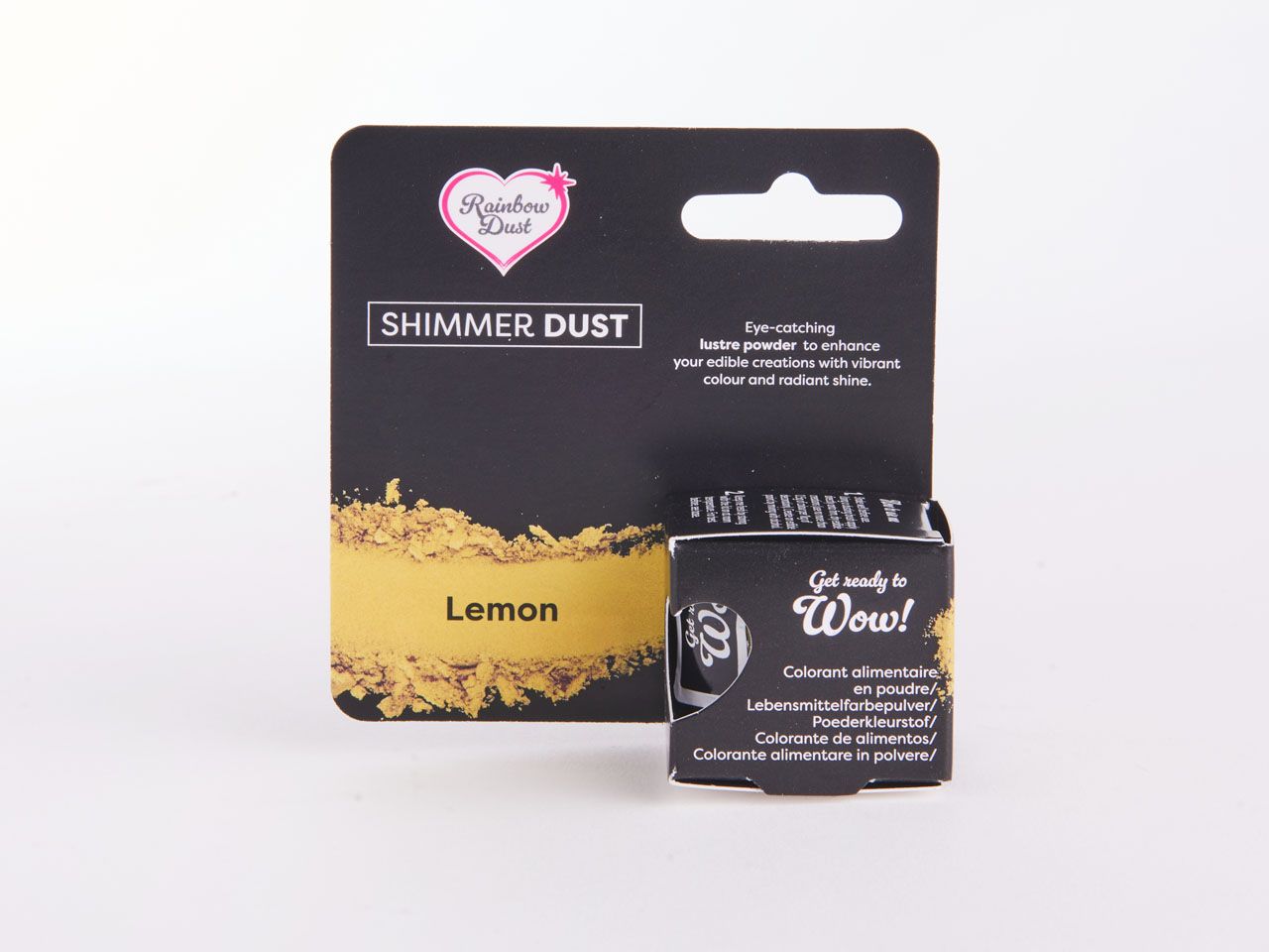 Rainbow Dust: Lebensmittelfarbpulver metallic Lemon 3g
