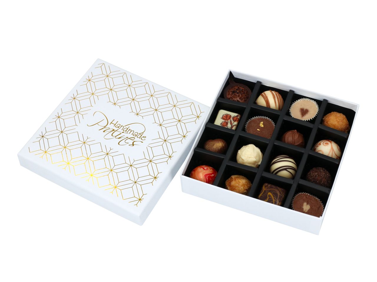 Chocolate Case Golden Elegance für 16 Pralinen