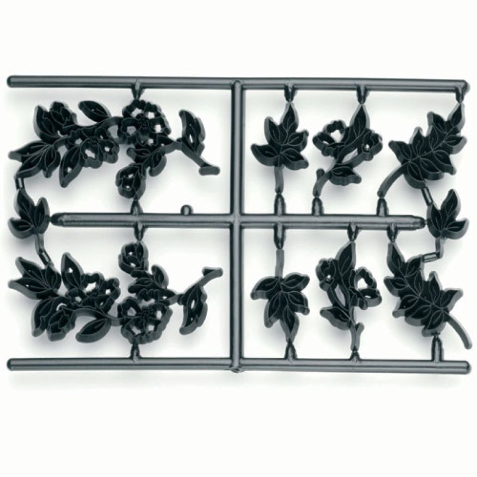 Fondant Präger Blumen & Blätter