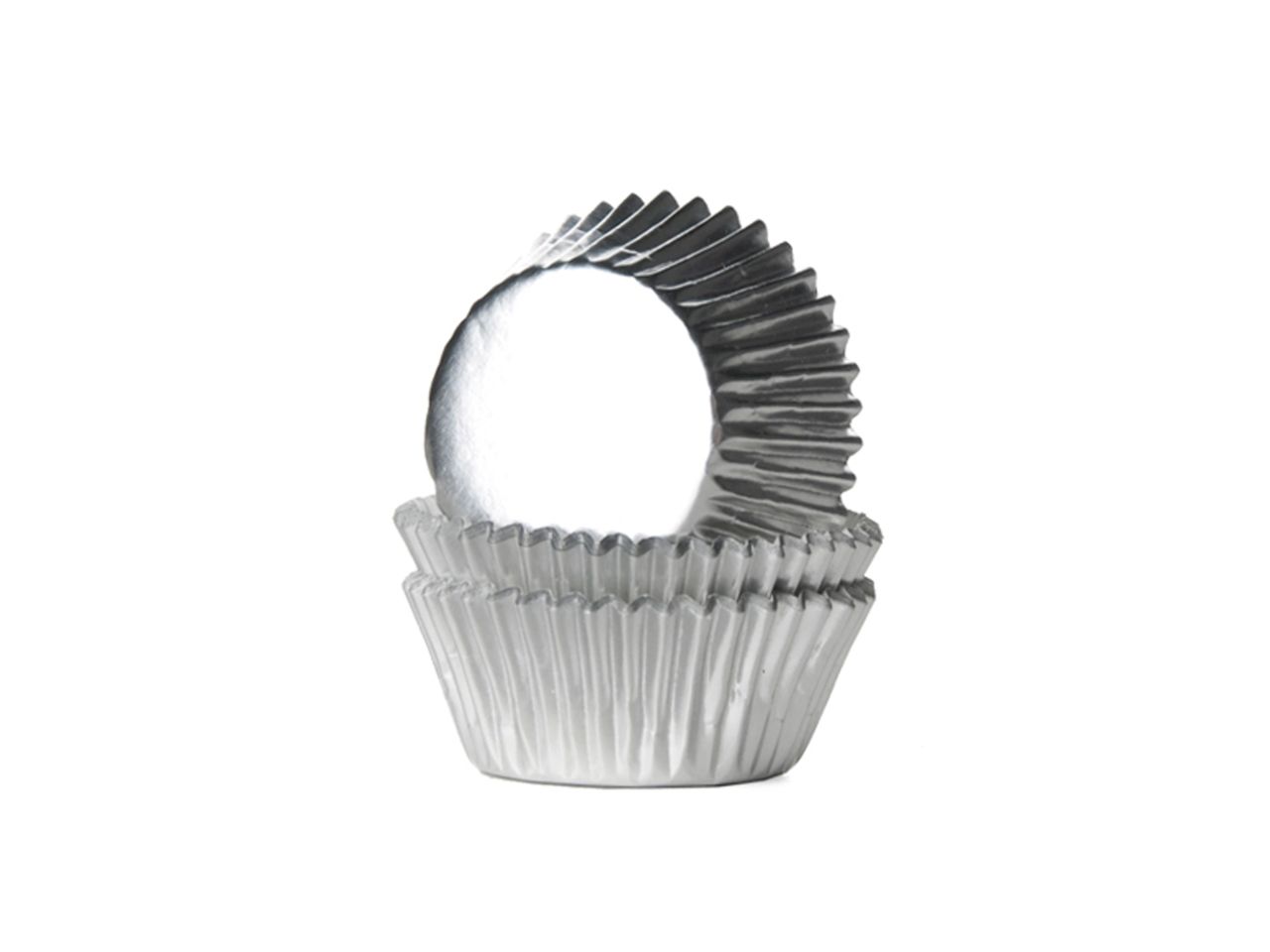 Mini-Muffinförmchen Folie silber 36 Stück
