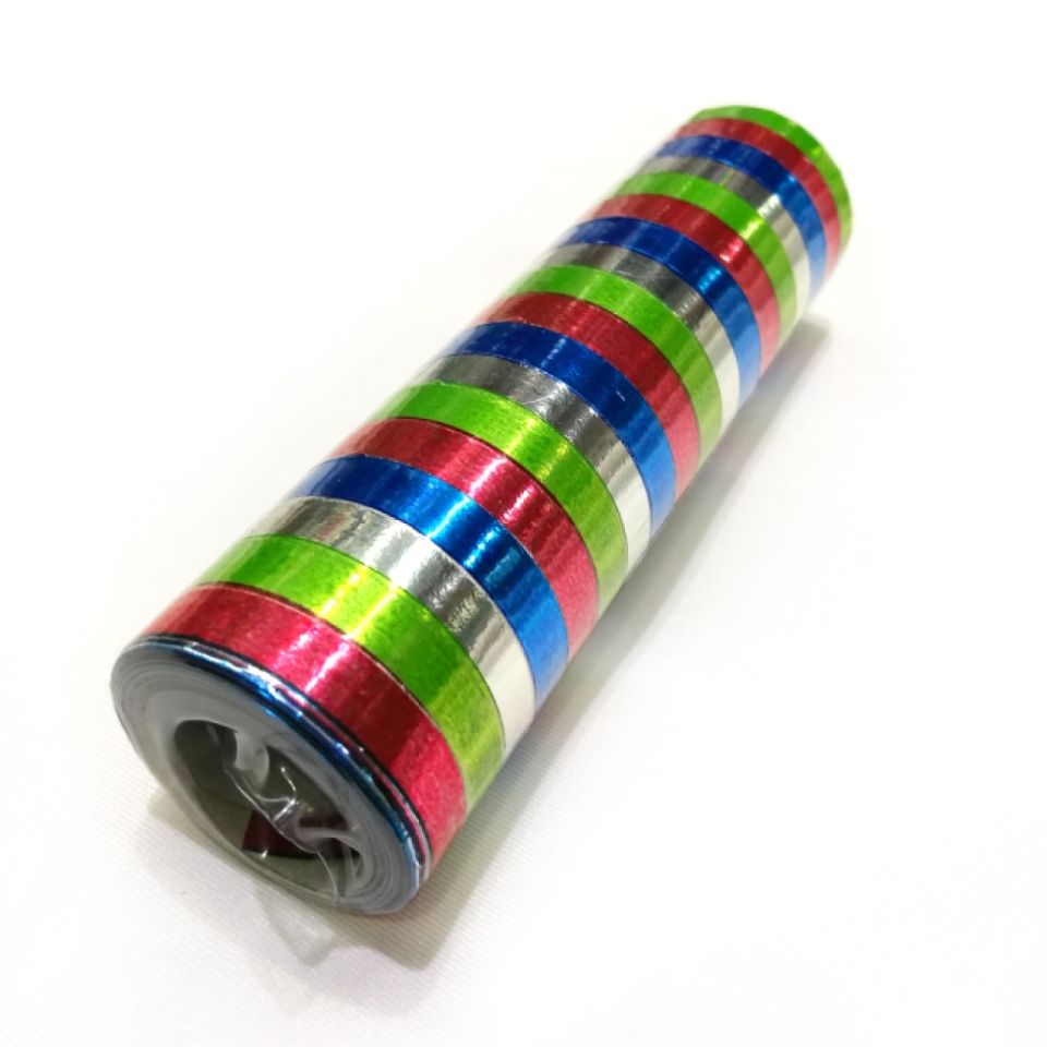 Luftschlange Metallic Bunt 20x4 m