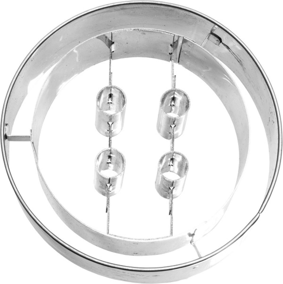 Plätzchen-Ausstechform Knopf, 6 cm, XL Edelstahl
