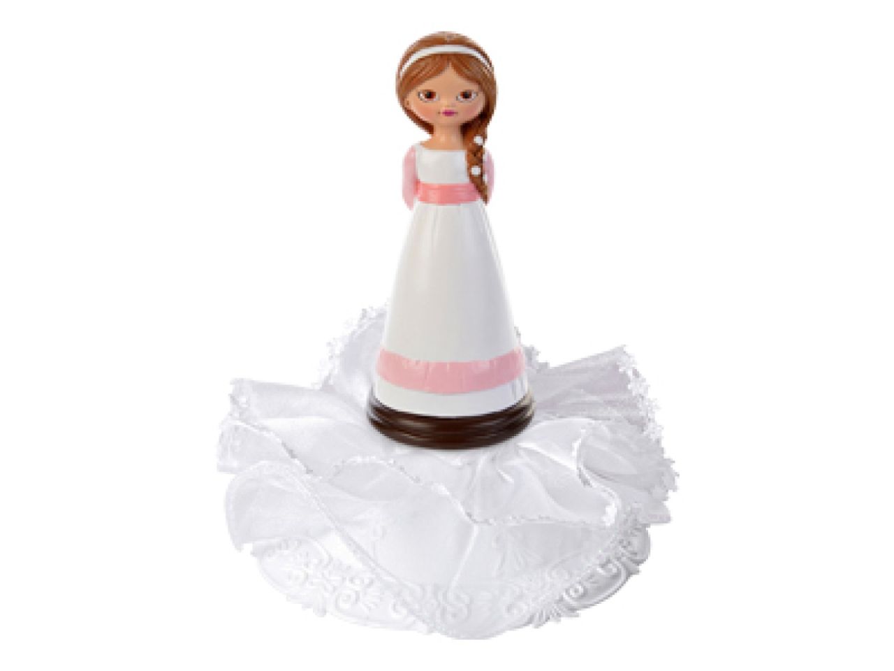 Tortenfigur für Kommunion Mädchen, 19,5 cm