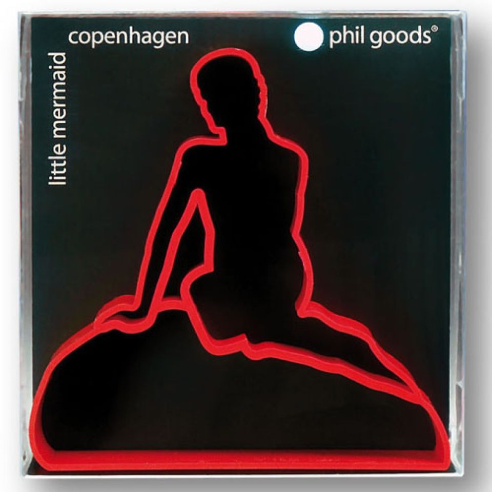 Plätzchen-Ausstechform Kopenhagen, kleine Meerjungfrau, Rot
