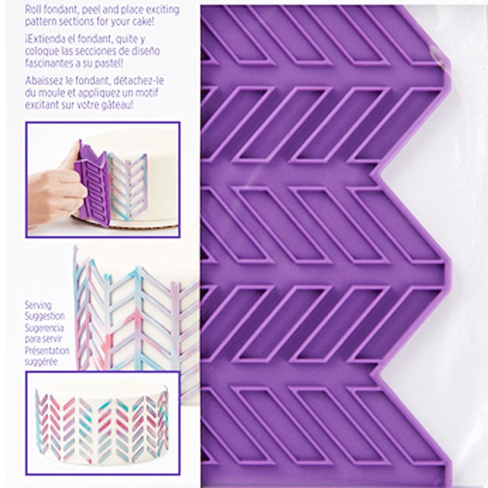 Wilton Fondantform Fischgräten Herringbone