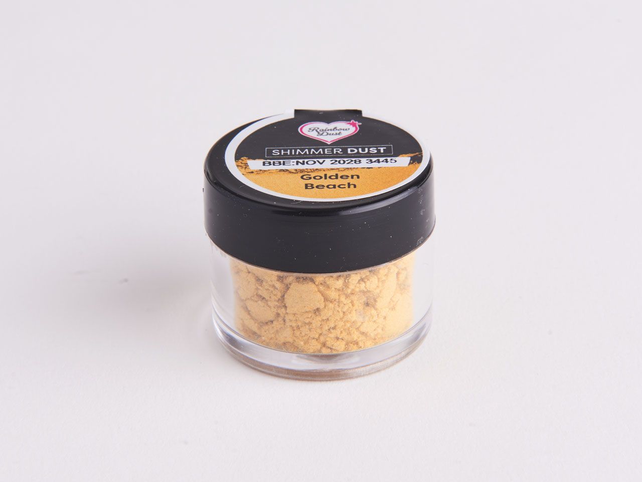 Rainbow Dust: Lebensmittelfarbpulver metallic Golden Beach 3g