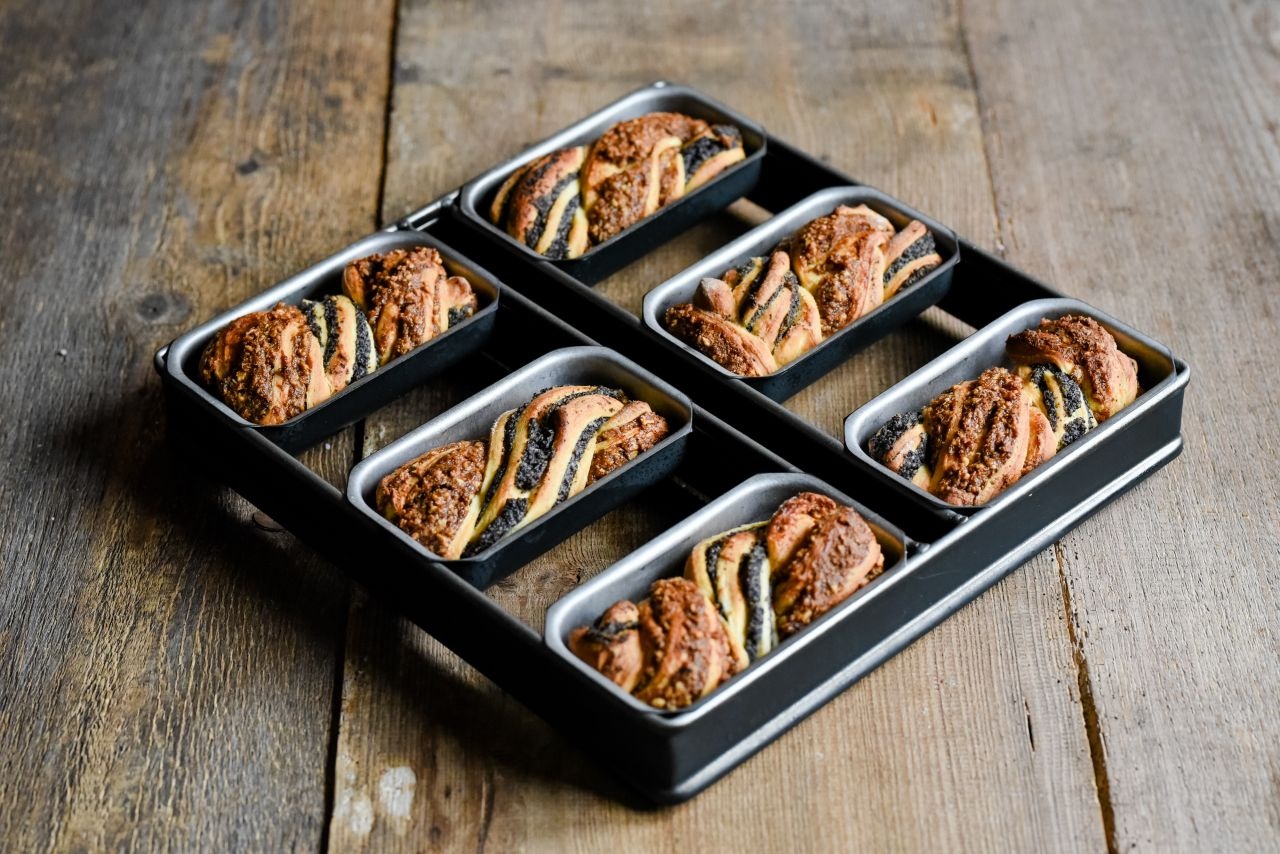 Mini-Stollen 6er-Formenverband mit Deckel ✓Online bestellen