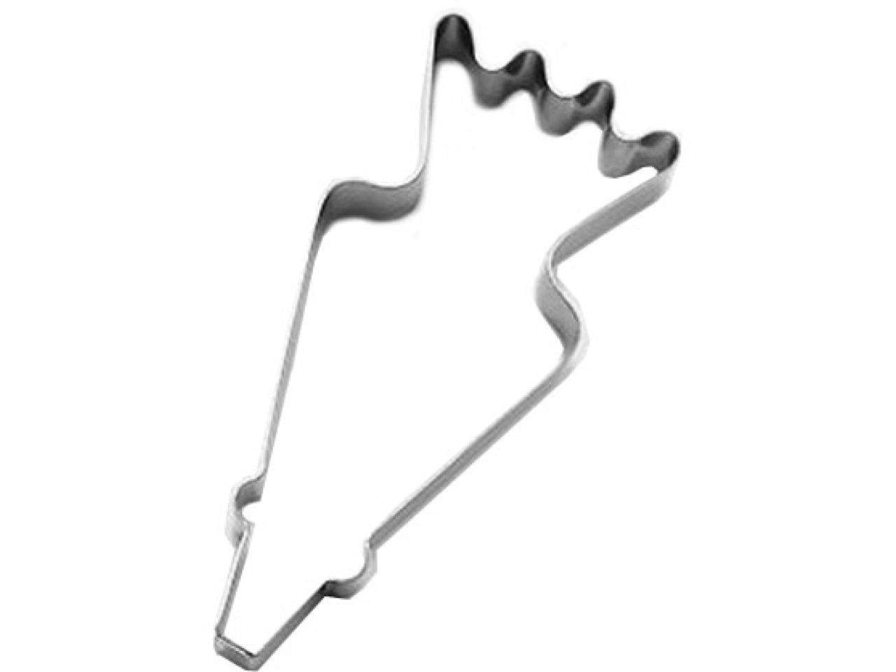 Ausstechform Spritztülle, Edelstahl, 10x4 cm