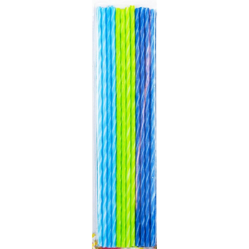 Geburtstagskerzen Blau Grün, extra lang
