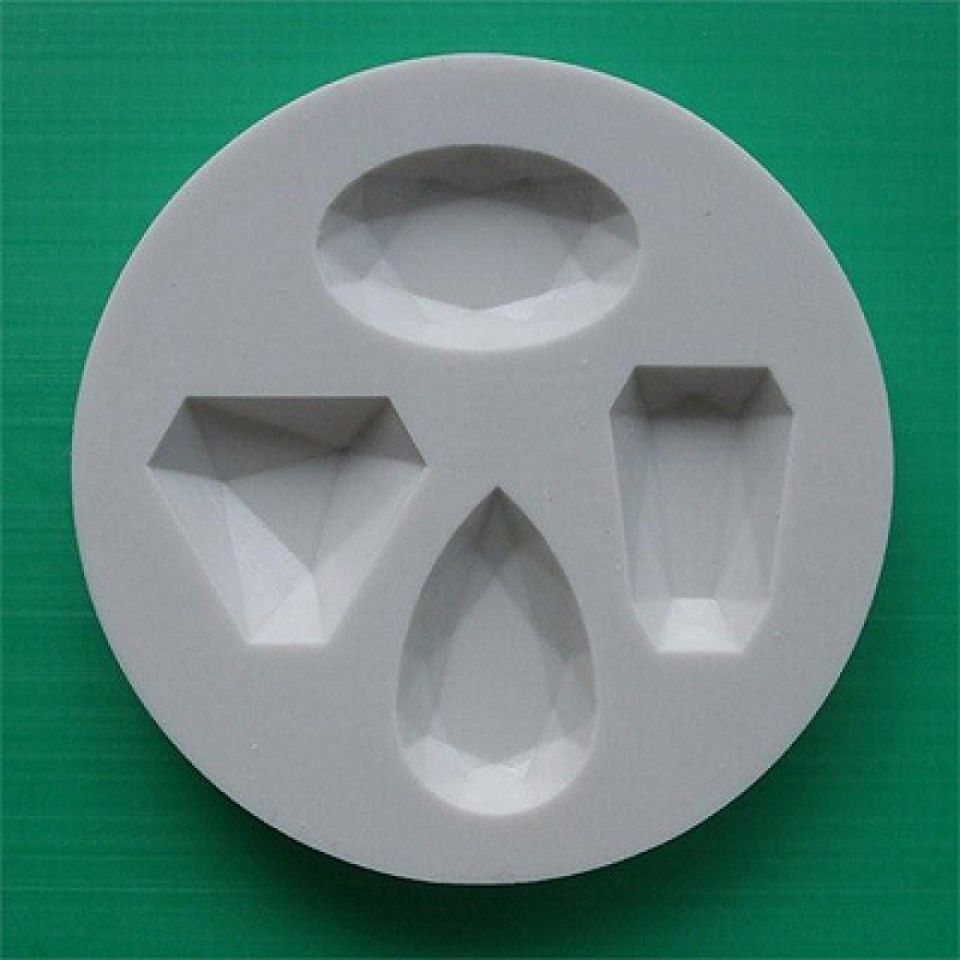 Fondantform Edelsteine 2, 8 cm