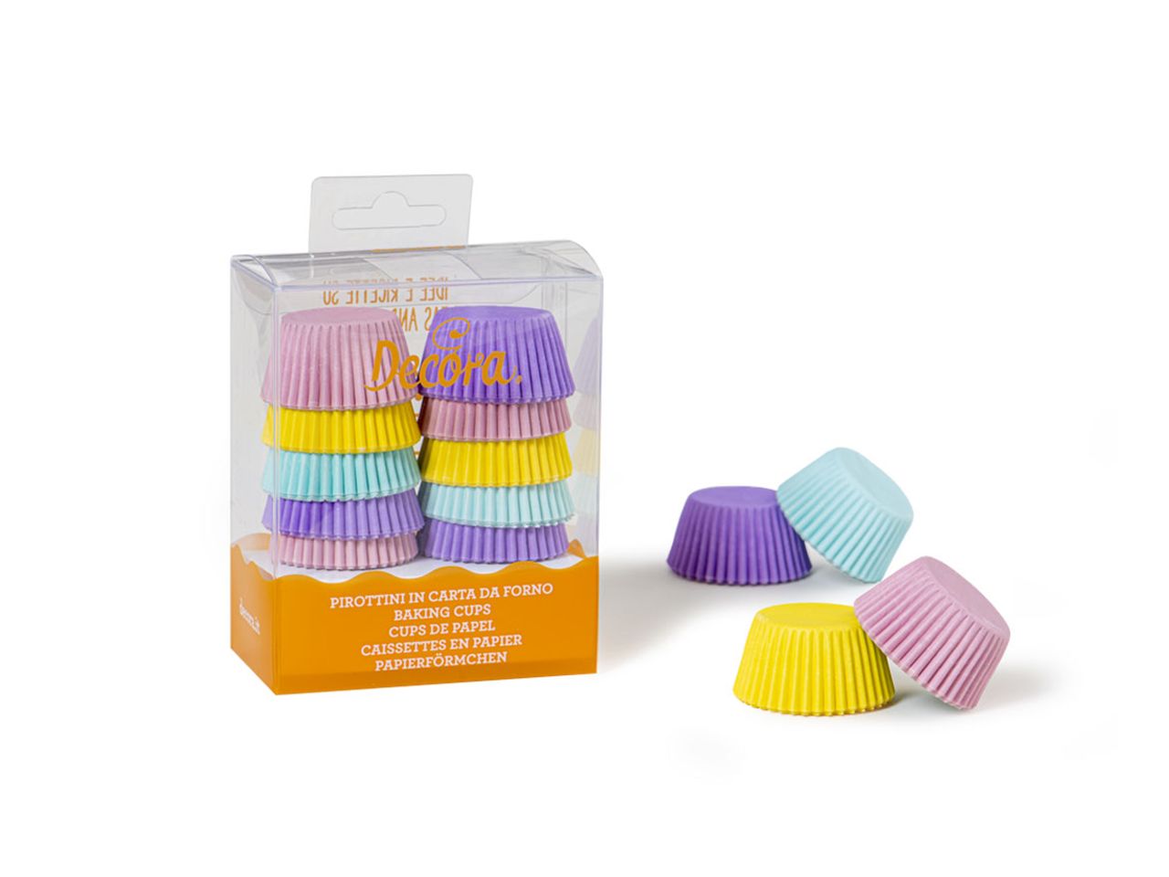 Mini-Muffinförmchen pastell 200 Stück