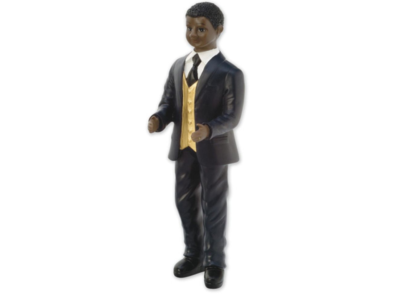 Tortenfigur Bräutigam, Dunkelhäutig, 15 cm