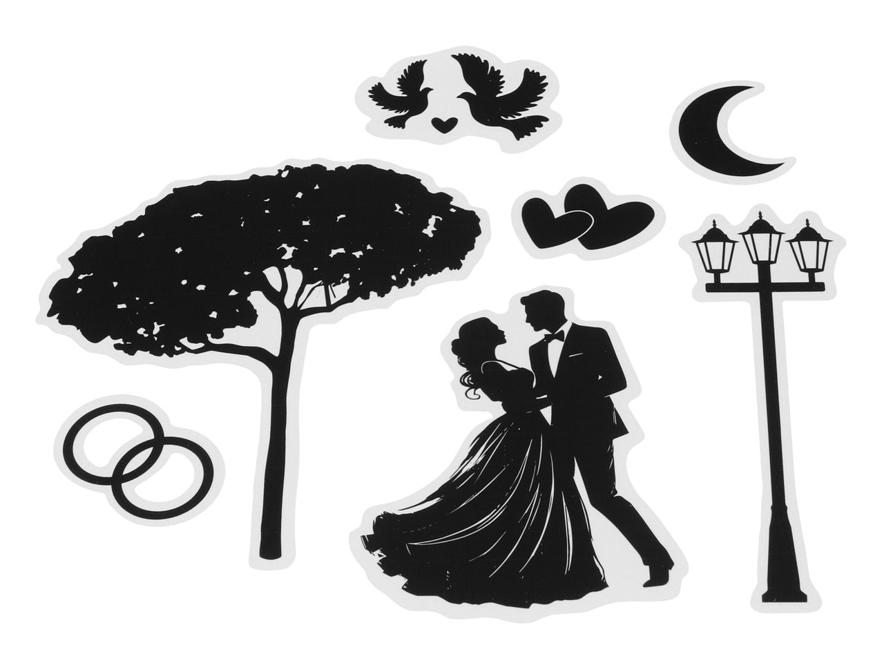 Tortenaufleger Set Hochzeit