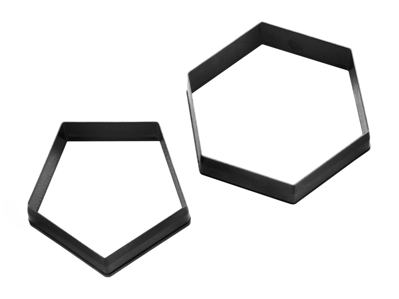 Ausstecher: Fußball, Kunststoff, Schwarz, 2er-Set (9 cm & 7 cm)
