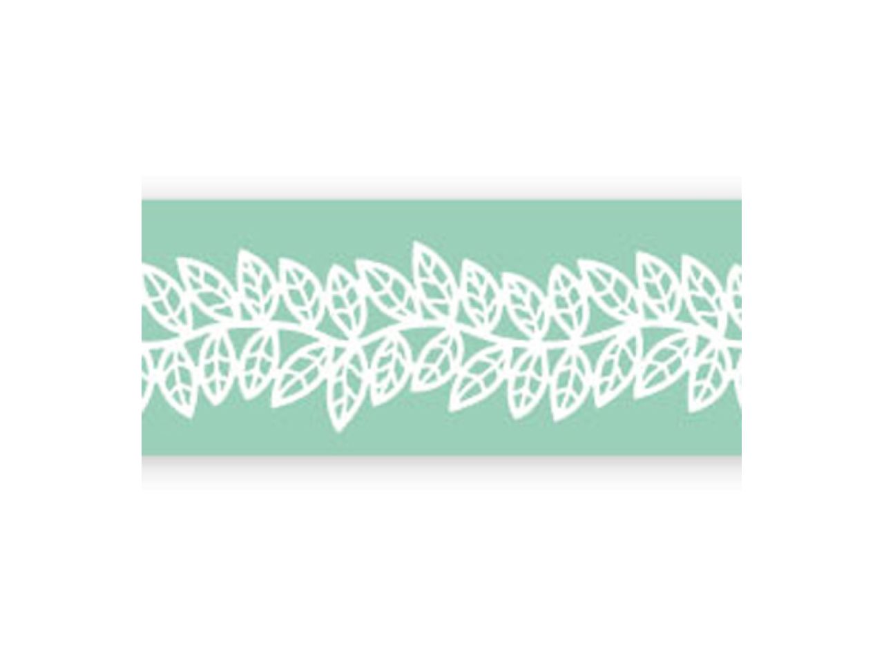 Pavoni Magic Decor Essbare Spitze Silikon-Matte 40x9 cm, Blätter