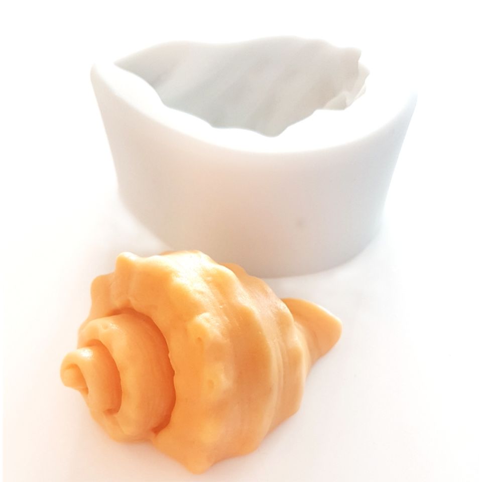 Fondantform Muschel Groß, Meeresschnecke 7x4 cm