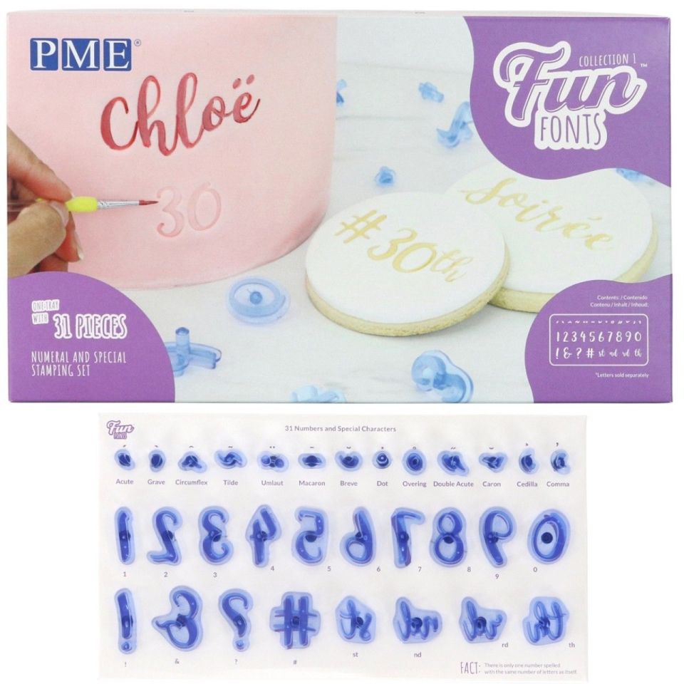 PME Fun Fonts Zahlen & Symbole Set