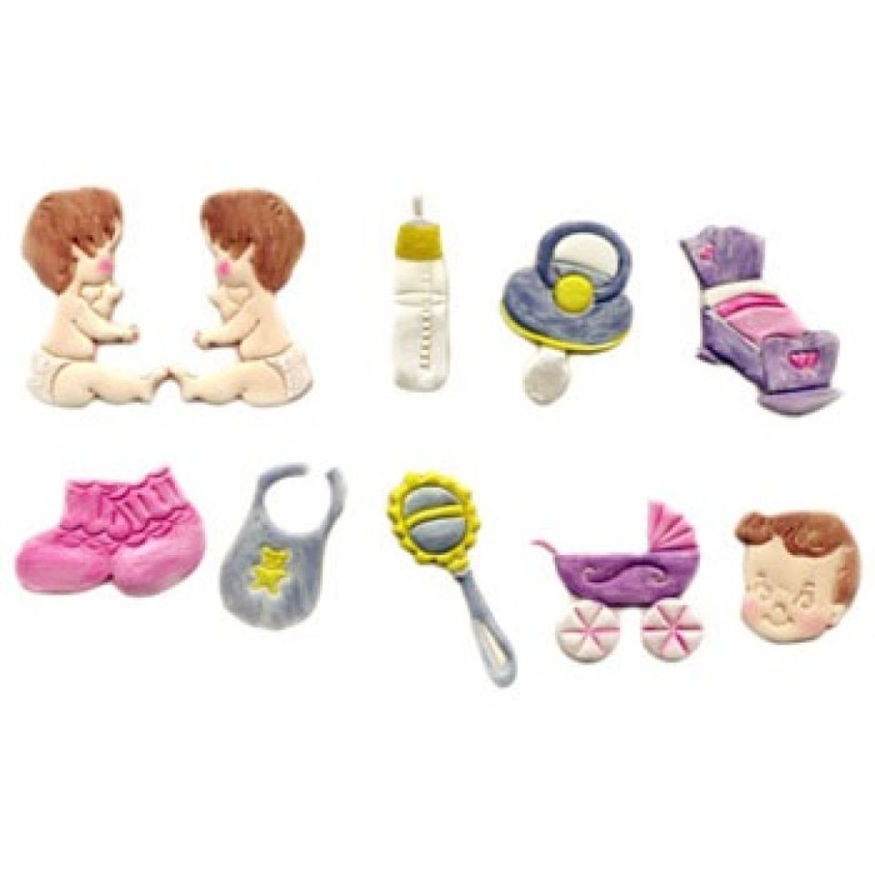 FMM Ausstecher für Fondant & Blütenpaste Tappits-Set, Baby Shower