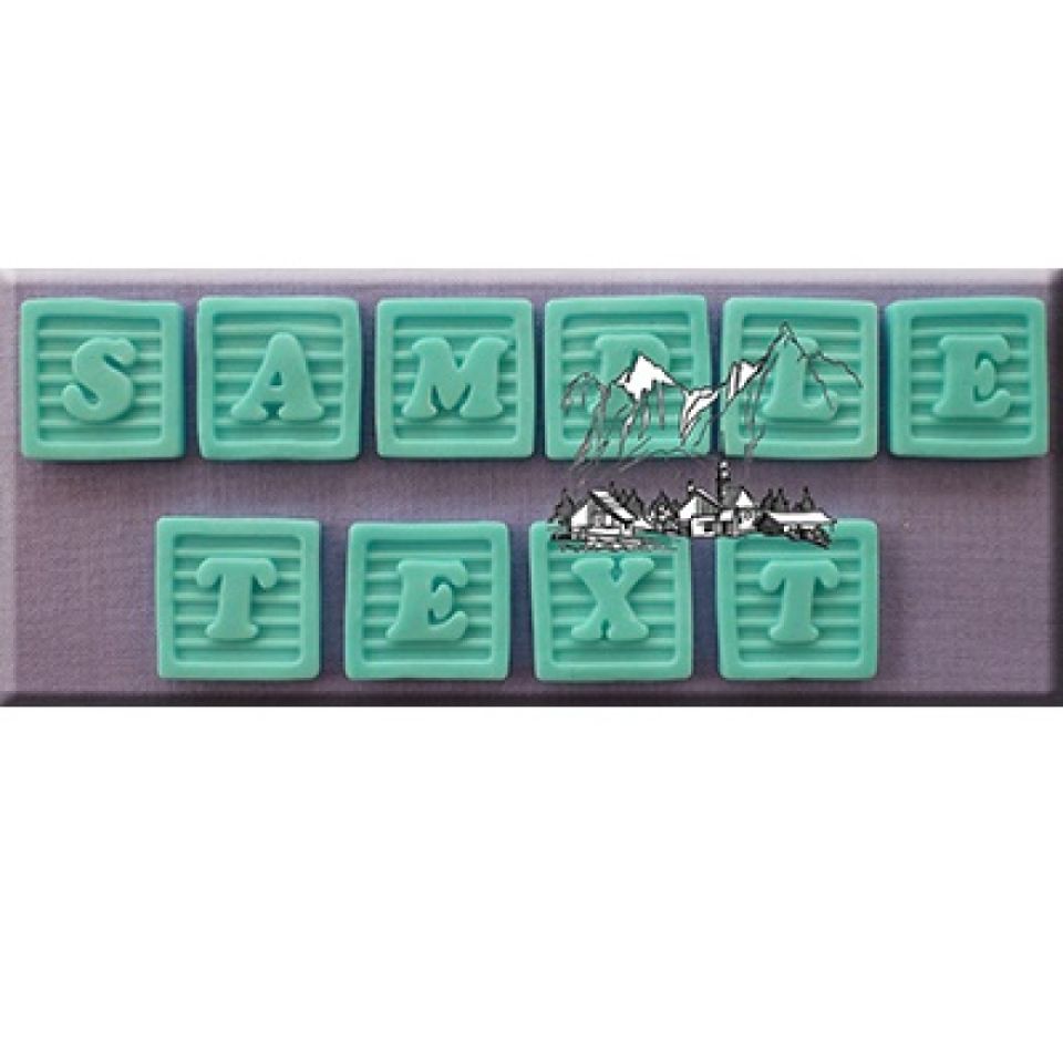 Fondantform Block Buchstaben 2,2 cm